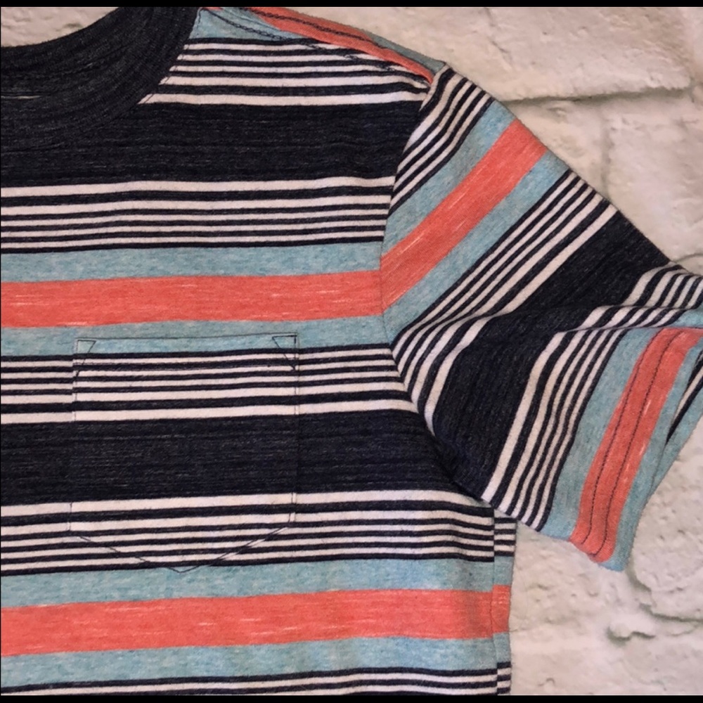 Cat & Jack M, 8/10 youth striped pocket tee